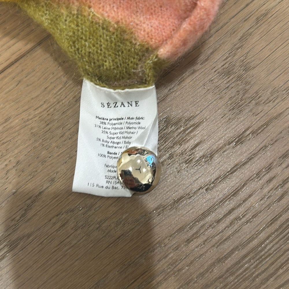 Sezane Sweater Abstract Multi Color - Picture 4 of 4